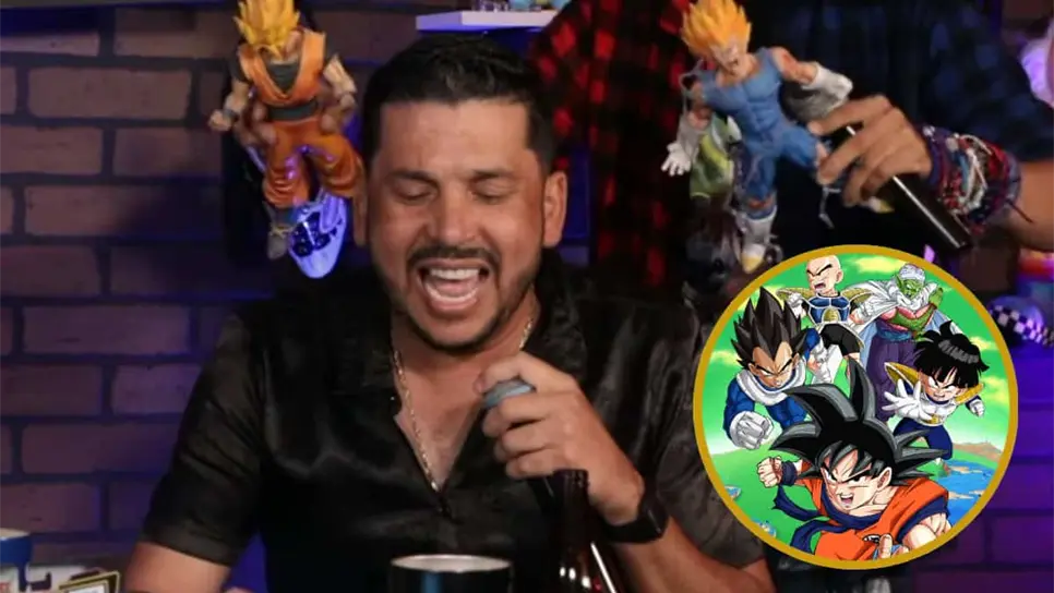 FOTO: Luis Ángel "El Flaco" interpretó el opening de Dragon Ball Z en versión banda sinaloense y causó sensación entre sus fans