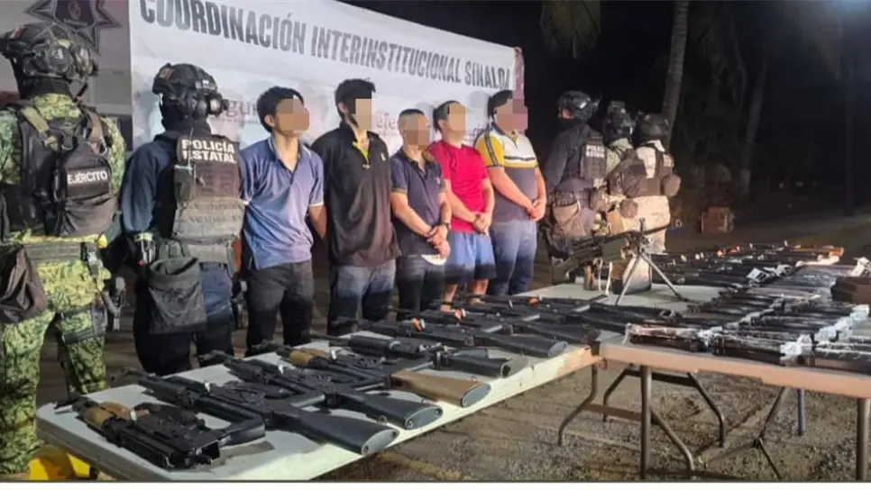 Un potente arsenal portaban los detenidos. (FOTO: Cortesía).
