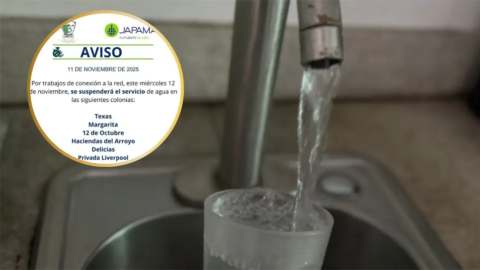 Estas colonias de Los Mochis se quedarán sin agua este miércoles 12 de noviembre