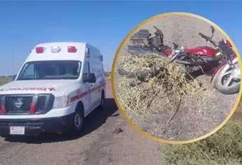 Muere motociclista al salirse del camino en la carretera a La Brecha en Guasave