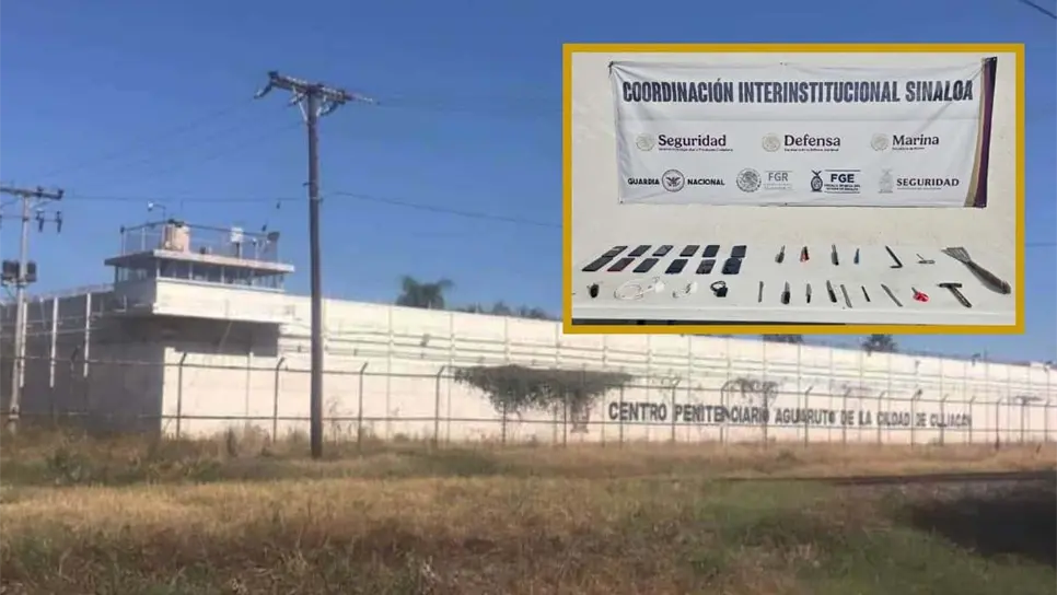 FOTO: Fue una revisión sorpresa en dos módulos este miércoles; el GOES, Ejército y GN hallaron 12 celulares, puntas y cargadores