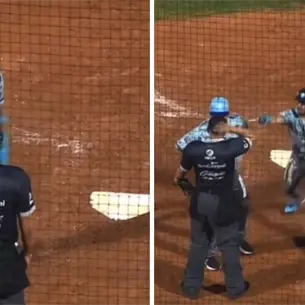 Jugador de Algodoneros de Guasave expulsa al umpire tras una decisión polémica | VIDEO Jugador de Algodoneros de Guasave expulsa al umpire tras una decisión polémica | VIDEO