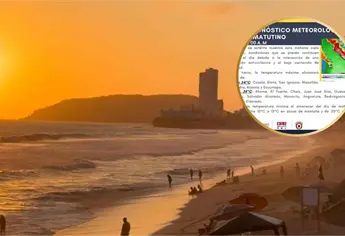 Así estará el clima este 12 de noviembre en Mazatlán; mañanas frescas y tarde calurosa de hasta 34 °C