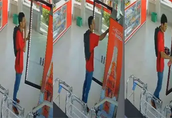 Primero fue el "roba condones" y ahora aparece el "roba refrescos" en Los Mochis; cámaras captan el momento