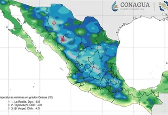 Nuevo frente frío se aproximará al noroeste de México