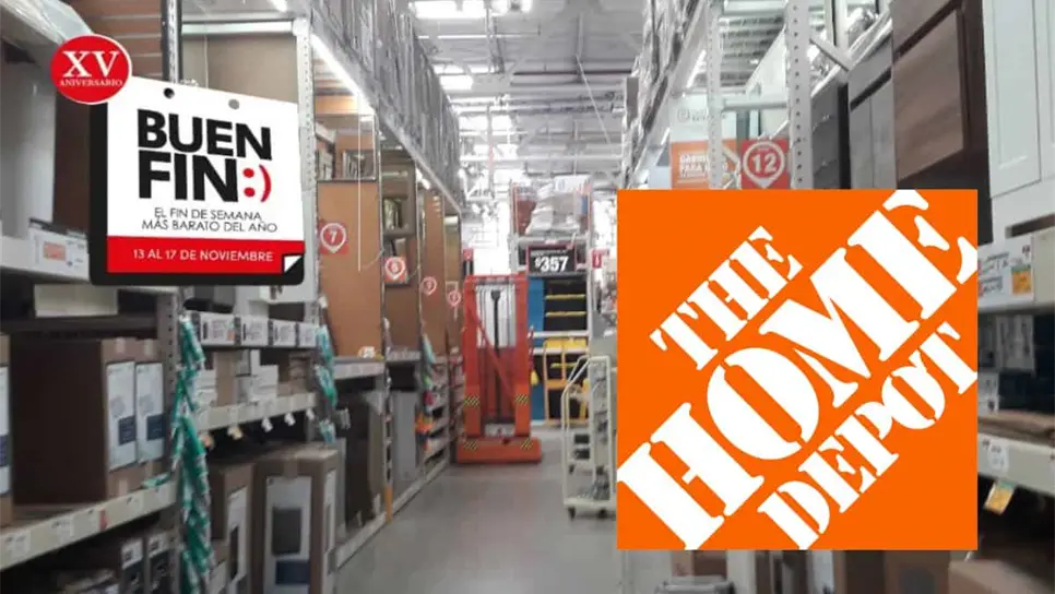 FOTO: Home Depot tiene descuentos y meses sin intereses durante el buen Fin 2025.