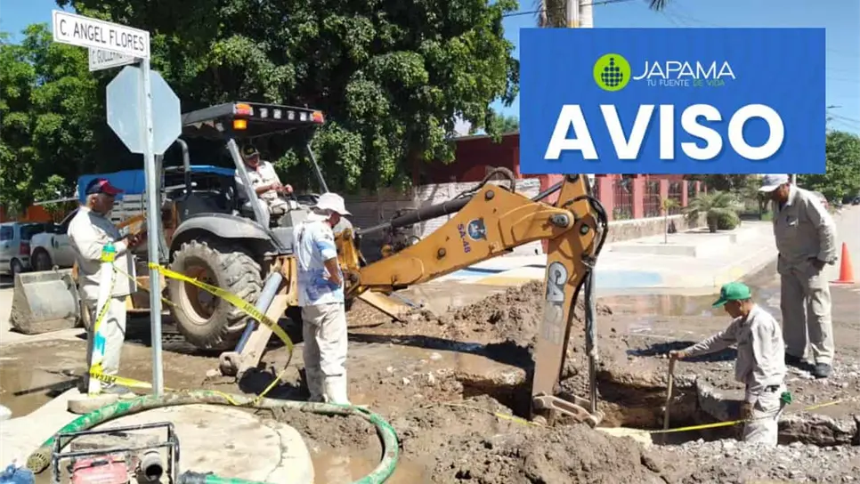 FOTO: JAPAMA suspende el agua en dos zonas de Ahome: ¿Cuándo regresa el servicio?