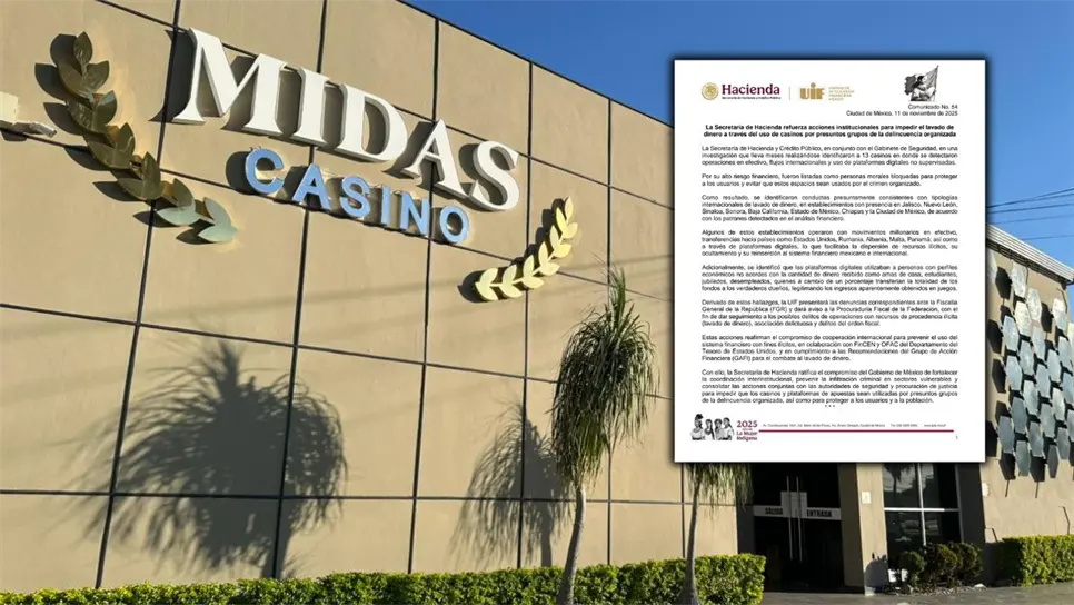 Clausuran casinos en Guamúchil y Los Mochis por presunto lavado ligado al Cártel de Sinaloa