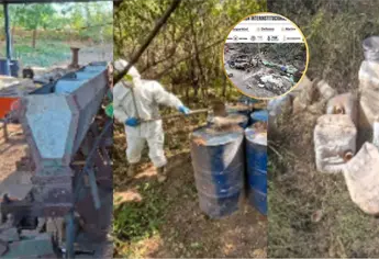 Aseguran un laboratorio de almacenamientos químicos en Culiacán y Cosalá