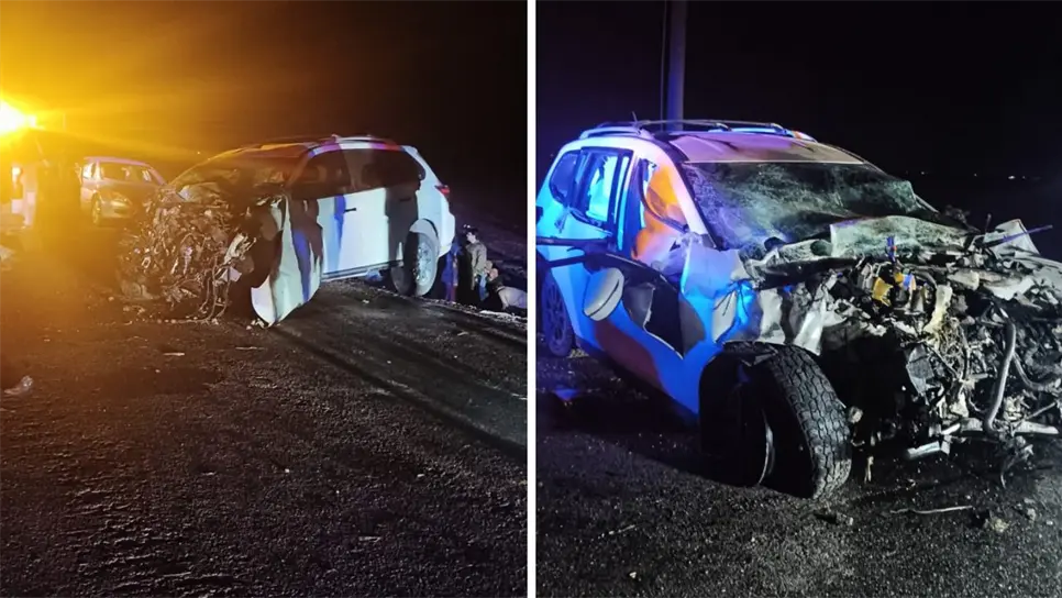 Una mujer y un joven perdieron la vida, y cinco personas más resultaron gravemente lesionadas, tras un aparatoso choque frontal registrado durante la madrugada de este domingo en el municipio de Ahome