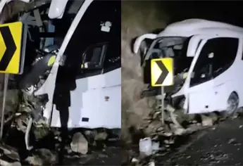 Protección Civil Estatal atiende emergencia de camionazo en Surutato, Badiraguato