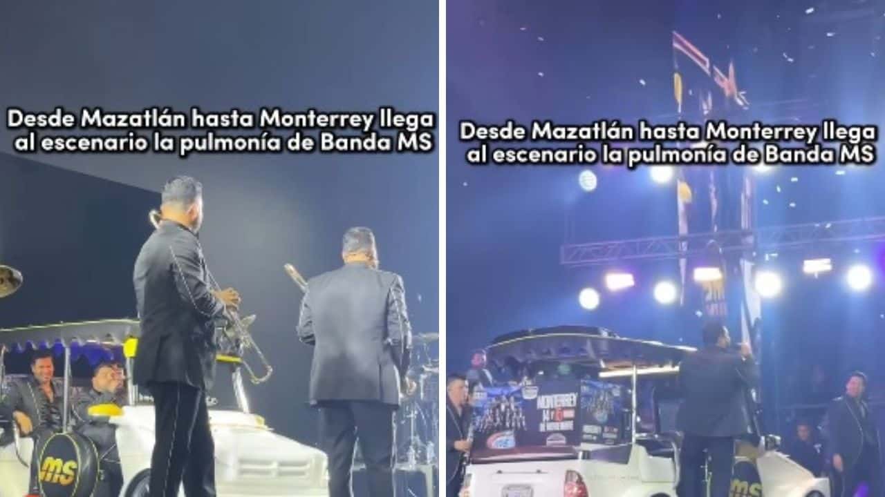 ¡Puro Mazatlán! Banda MS sube una pulmonía al escenario en Monterrey | VIDEO