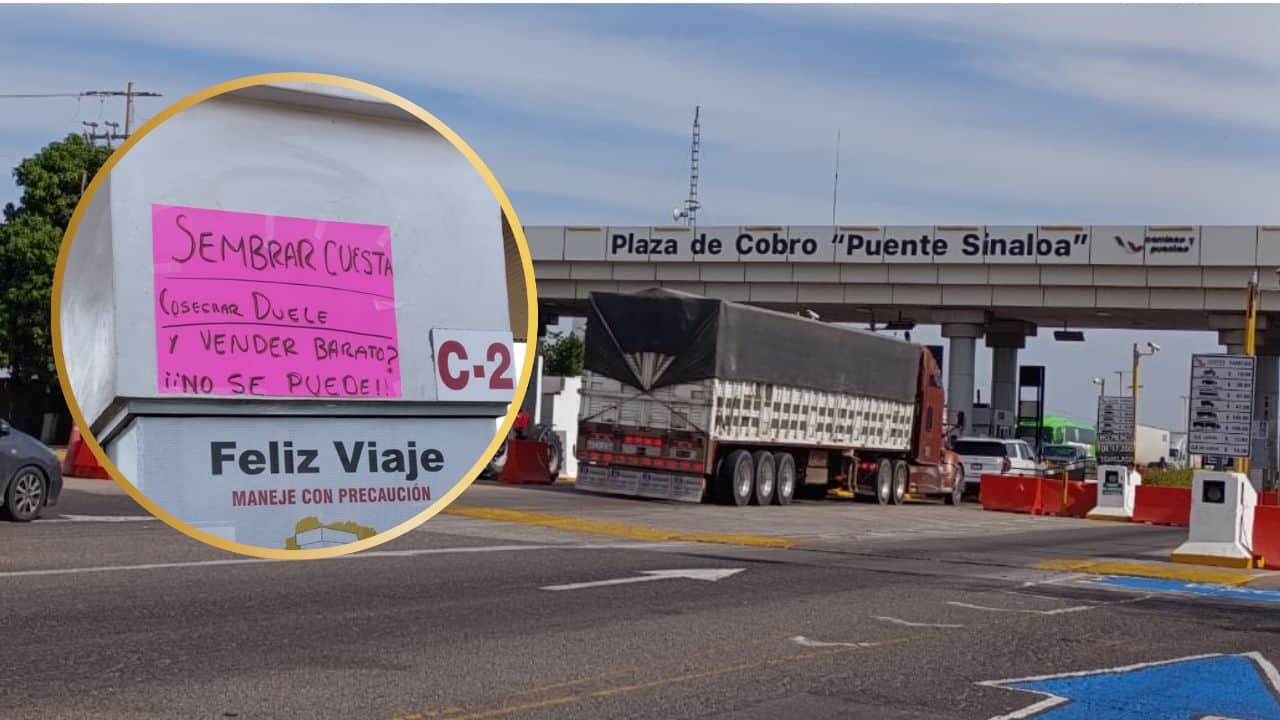 Productores retoman casetas de cobro en Sinaloa en apoyo al Frente Nacional por Rescate al Campo