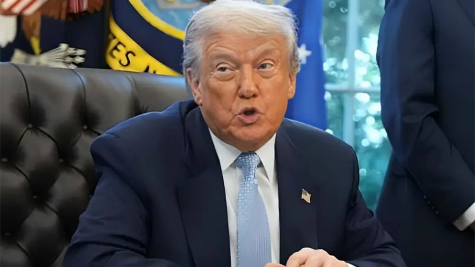 FOTO: Trump fue cuestionado por los reporteros sobre su estrategia de seguridad fronteriza, afirmando que estaría dispuesto a un ataque en México