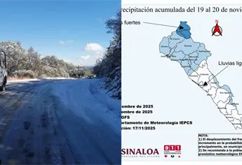 Frente frío 15 traerá lluvias y descenso de temperatura a Sinaloa