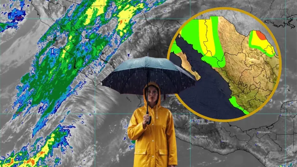 FOTO: El Frente Frío 15 trae consigo la posibilidad de lluvia y un marcado descenso de temperatura, obligando al uso de impermeable y paraguas en zonas de alerta.