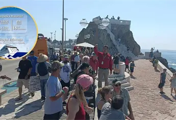 Con 5 mil turistas a bordo, este martes llegó a Mazatlán el crucero Royal Princess