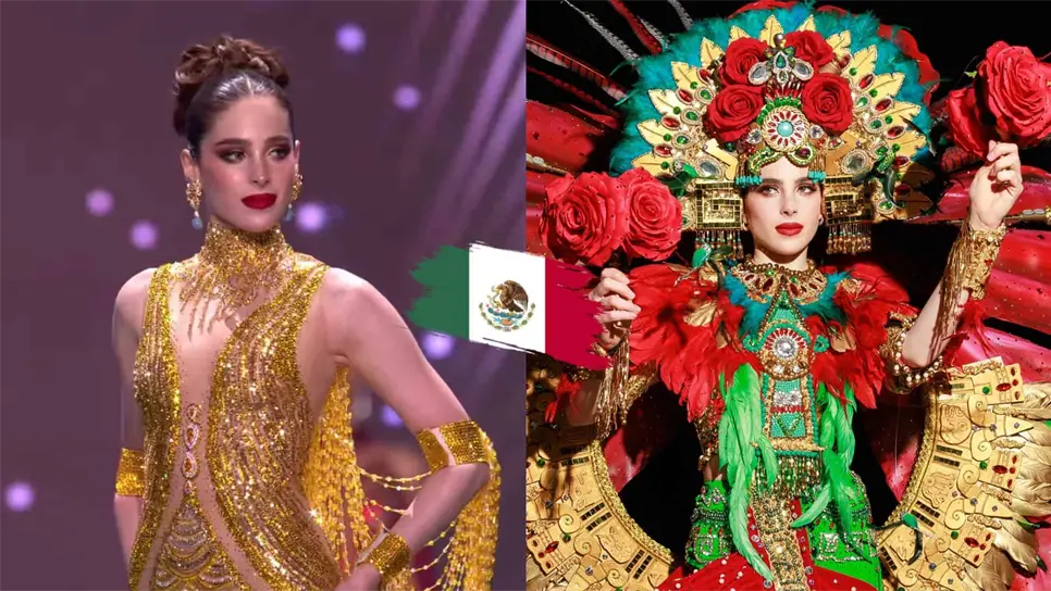 FOTO: Fátima Bosch durante la pasarela en Traje Típico.