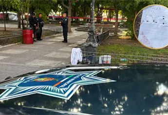 Abuelito deja nota antes de dispararse en plazuela de Los Mochis ; sobrevive y lo llevan grave al IMSS