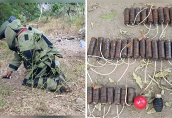 Militares localizan 146 artefactos explosivos en la Sierra de San Ignacio