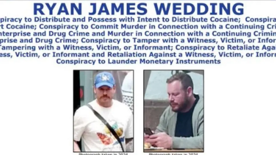 El exatleta olímpico Ryan Wedding, es señalado por autoridades estadounidenses como un líder criminal extremadamente peligroso, acusado de tráfico de drogas a gran escala, homicidios y vínculos directos con el Cártel de Sinaloa