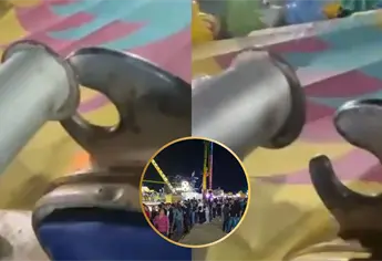 Falla otro juego mecánico en la Feria CANACO Los Mochis; usuarios captan el momento en video