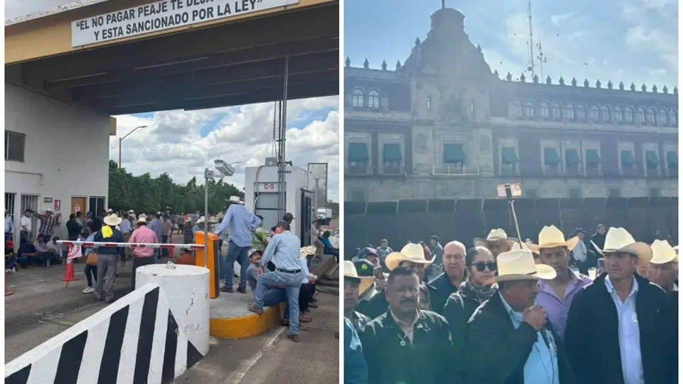 FOTO: Transportistas y agricultores convocaron a un megabloqueo nacional de carreteras el lunes 24 de noviembre para exigir seguridad y mejores precios