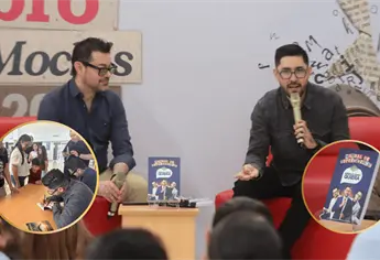 José Rodríguez y César Daniel Pérez  presentan en Los Mochis El mejor libro para no pelear los terrenos de la abuela está Navidad
