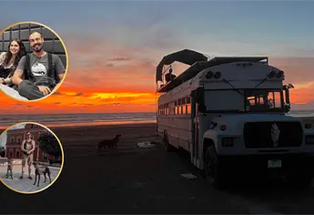 Los Van Creando: La pareja que recorre el país en un camión junto a sus perras xoloitzcuintles | VIDEO