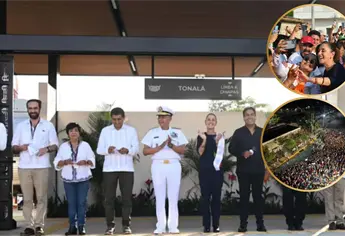 Sheinbaum inaugura estaciones de la Línea K del Tren Interoceánico y reactiva la conexión ferroviaria del sureste