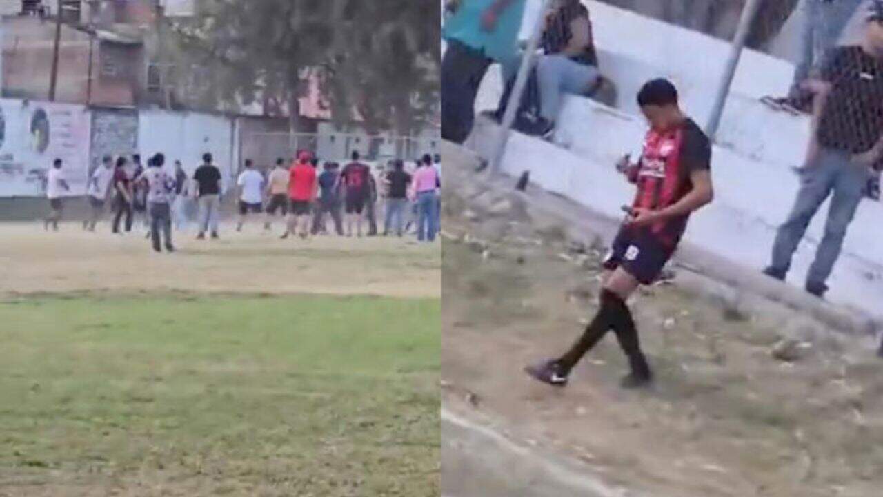 Exjugador profesional exhibe un arma de fuego tras una pelea de futbol amateur en Jalisco | VIDEO