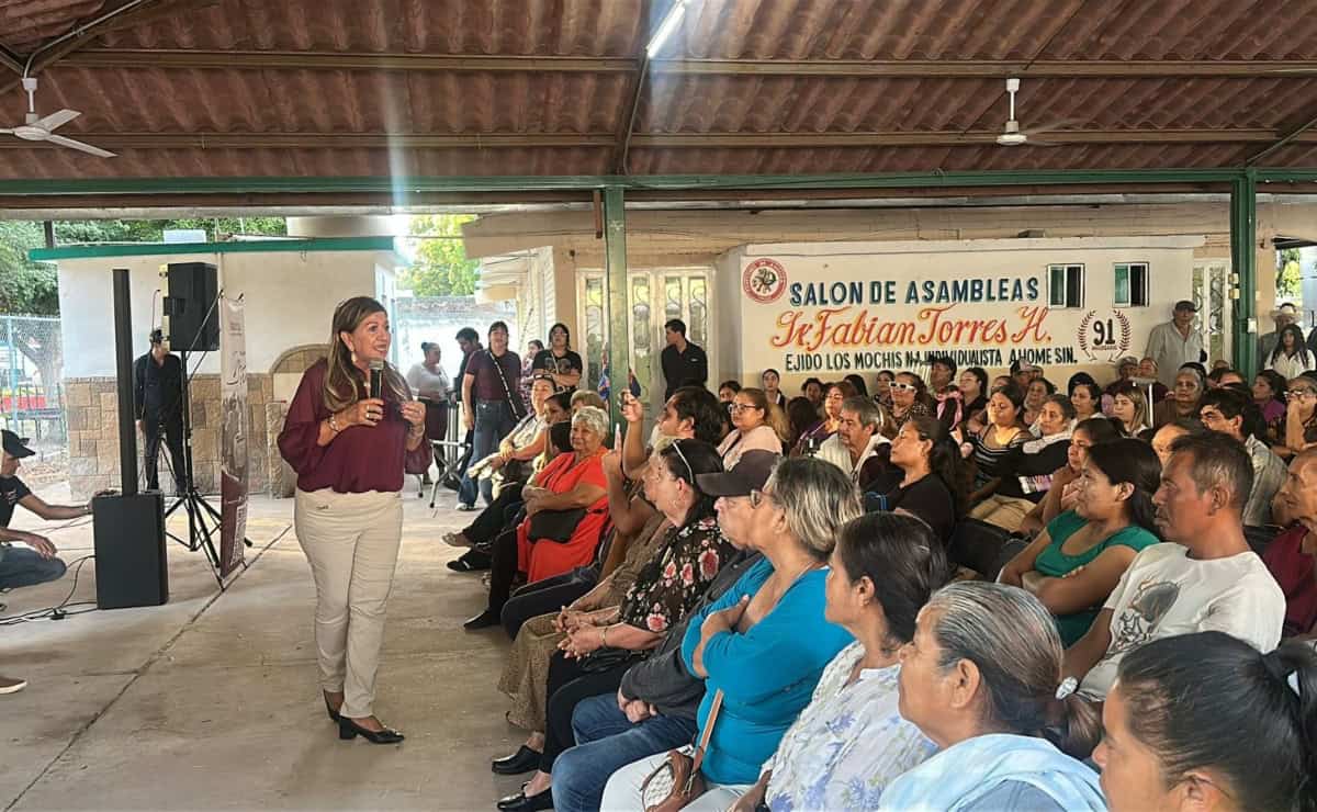 Tere Guerra rinde informe en ejido Mochis con baile, cercanía y llamado a menos escritorio y más territorio 