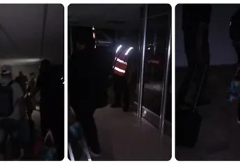 Apagón deja a pasajeros a oscuras en el aeropuerto de Mazatlán