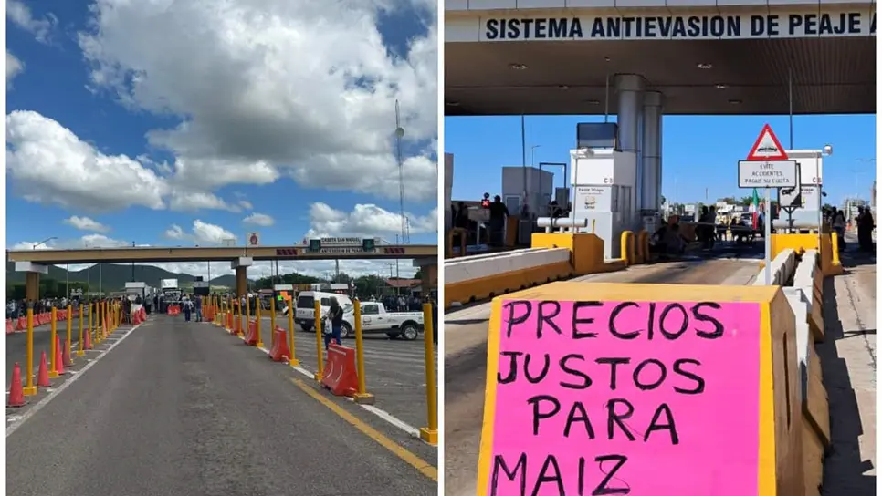 FOTO: El megabloqueo de transportistas y campesinos provoca cierres totales en carreteras clave hoy 24 de noviembre