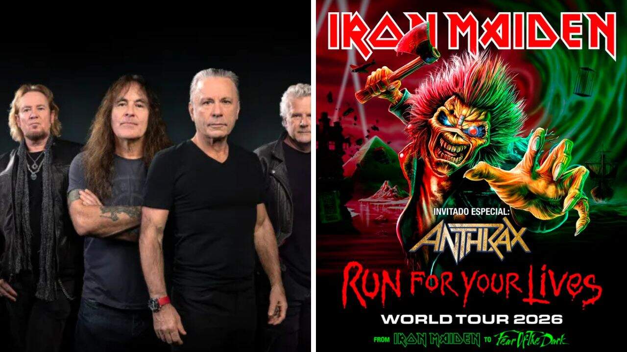 Iron Maiden sorprende a fans al anunciar a Anthrax para su show en CDMX en 2026
