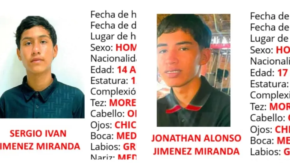 Los hermanos desaparecidos. (FOTO: Cortesía).