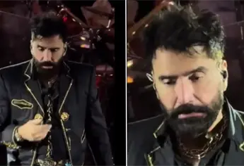 Captan a Alejandro Fernández en mal estado durante concierto