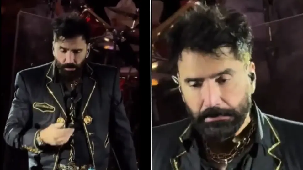 Al cantante se le vio en mal estado durante su presentación. (FOTO: X).