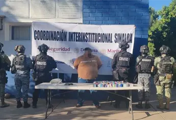 Grupo Interinstitucional detiene a un civil y asegura un arma de fuego, droga y vapeadores en Culiacán