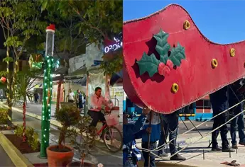 Pino navideño monumental de Los Mochis cambia de sede