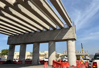 Construcción del nuevo puente vehicular en la México 15 avanza a paso veloz