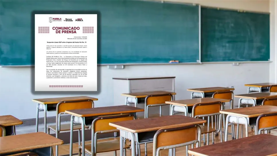 SEP suspende clases el jueves 27 de noviembre en estos municipios