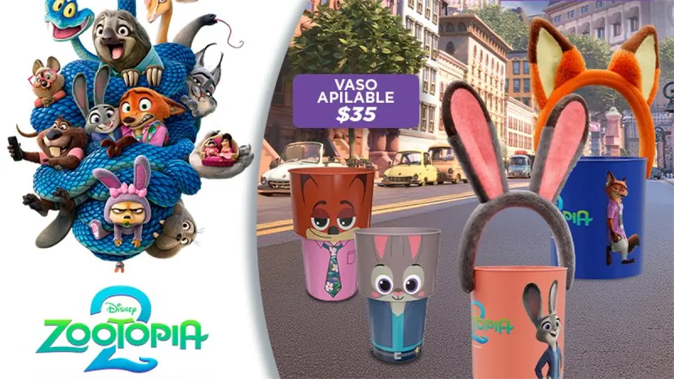 Los vasos y palomeras tendrán diseños exclusivos. (FOTO: Cinépolis).