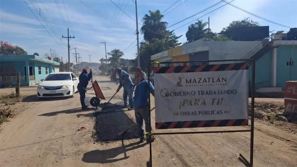 ¡Atención Mazatlán! Estás calles serán intervenidas con trabajos de bacheo este 28 de noviembre
