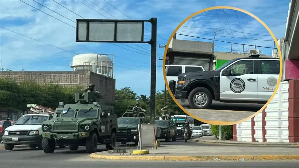 Refuerzan operativos federales en Guasave; casi 24 horas de unidades blindadas patrullando la ciudad