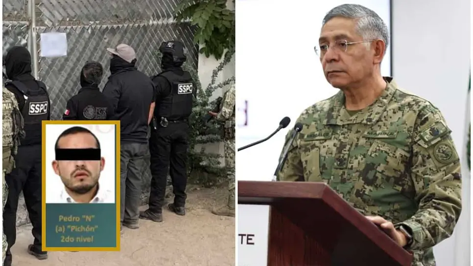 FOTO: La caída de El Pichón debilita al Cártel de Sinaloa y disminuye la producción de drogas sintéticas, Secretario de Marina