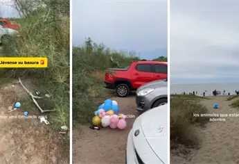 ¡Muy bonito y todo, pero llévate la basura! Fiesta de revelación de sexo  deja “un cochinero” en El Maviri