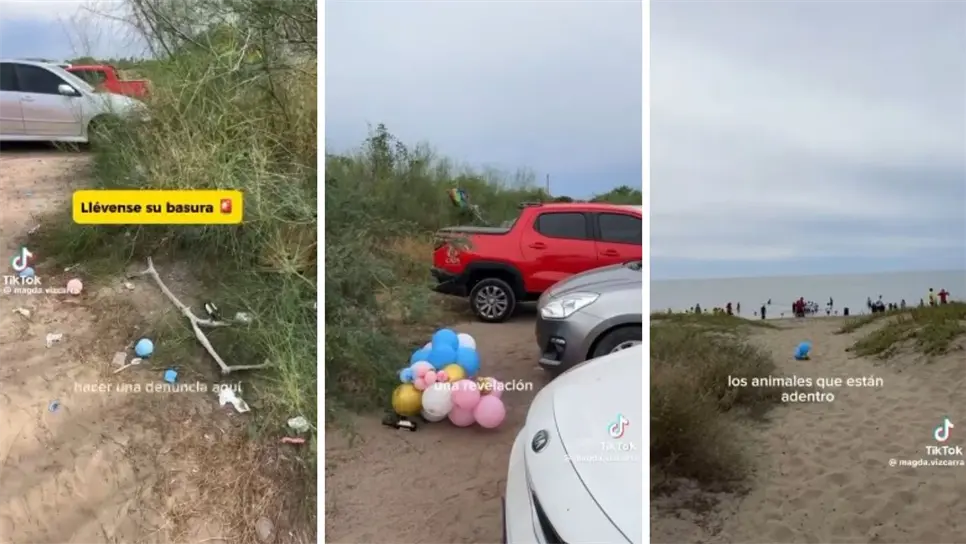 La molestia ciudadana subió de tono debido a que los globos, algunos de látex y otros metalizados, terminaron atorados entre la arena y flotando en el agua, representando un riesgo para peces, aves y tortugas marinas que habitan la zona