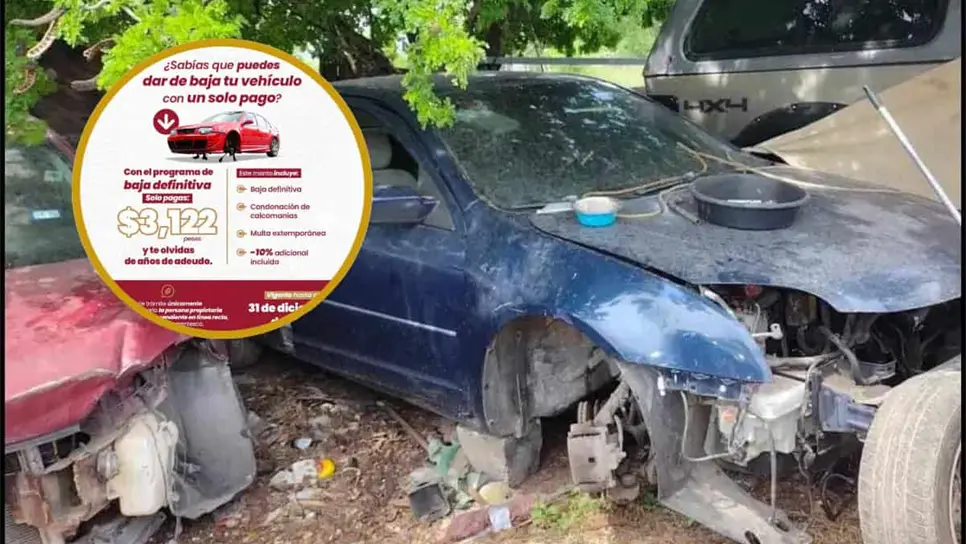 FOTO: Da de baja vehículos chatarra durante todo diciembre con el Programa de Baja Definitiva