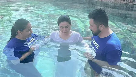 Araceli Ordaz Gomita se bautizó por la iglesia cristiana a los 31 años